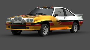 3D Opel Manta 400 3D Model High-Quality Detailed Design