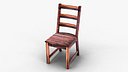 Classic Wooden Chair High Quality-Realistic Furniture 3D