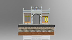 3D istanbul stone building