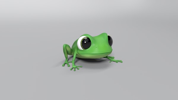 3D cartoon frog - TurboSquid 1387662