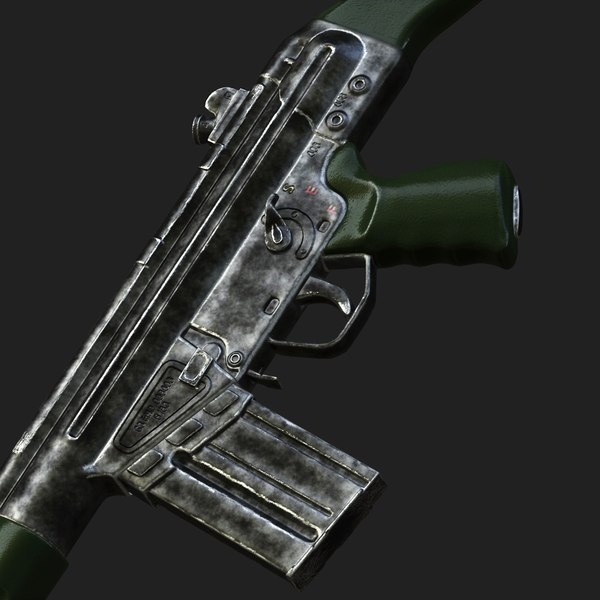 hk g3a3 rifle 3d model