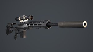 Sniper Rifle - Komodo D7CH Real time 3D