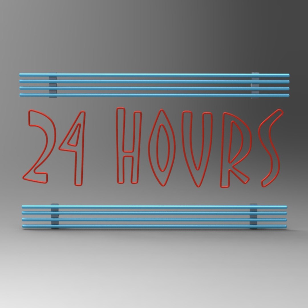 Neon Sign 3d Max