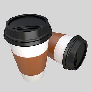 3D Paper Coffee Cup model
