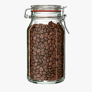 Jar with Coffee Beans