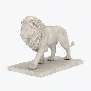 Lion Statue Walking Neutral