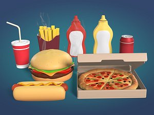 3D Food Pack model