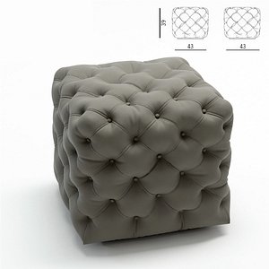 3d model of porada pouf