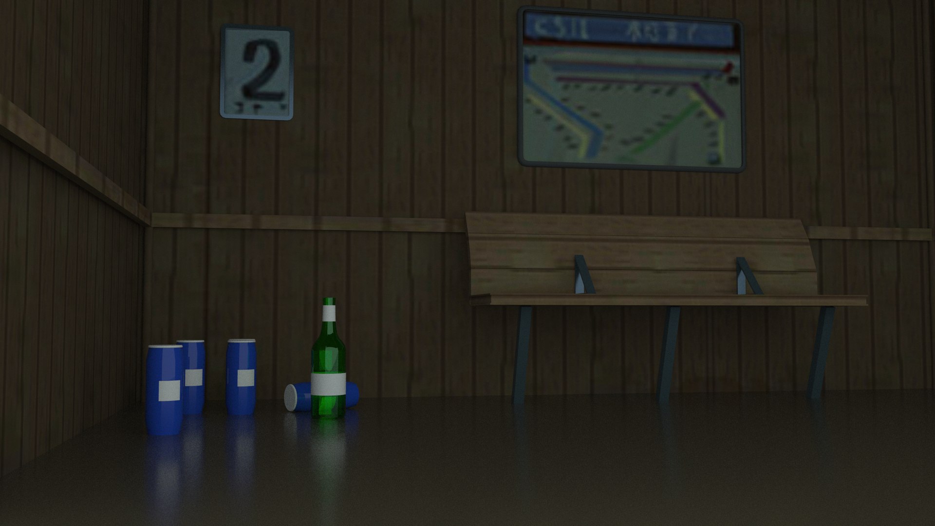 Anime Train Stop 3D - TurboSquid 1729001