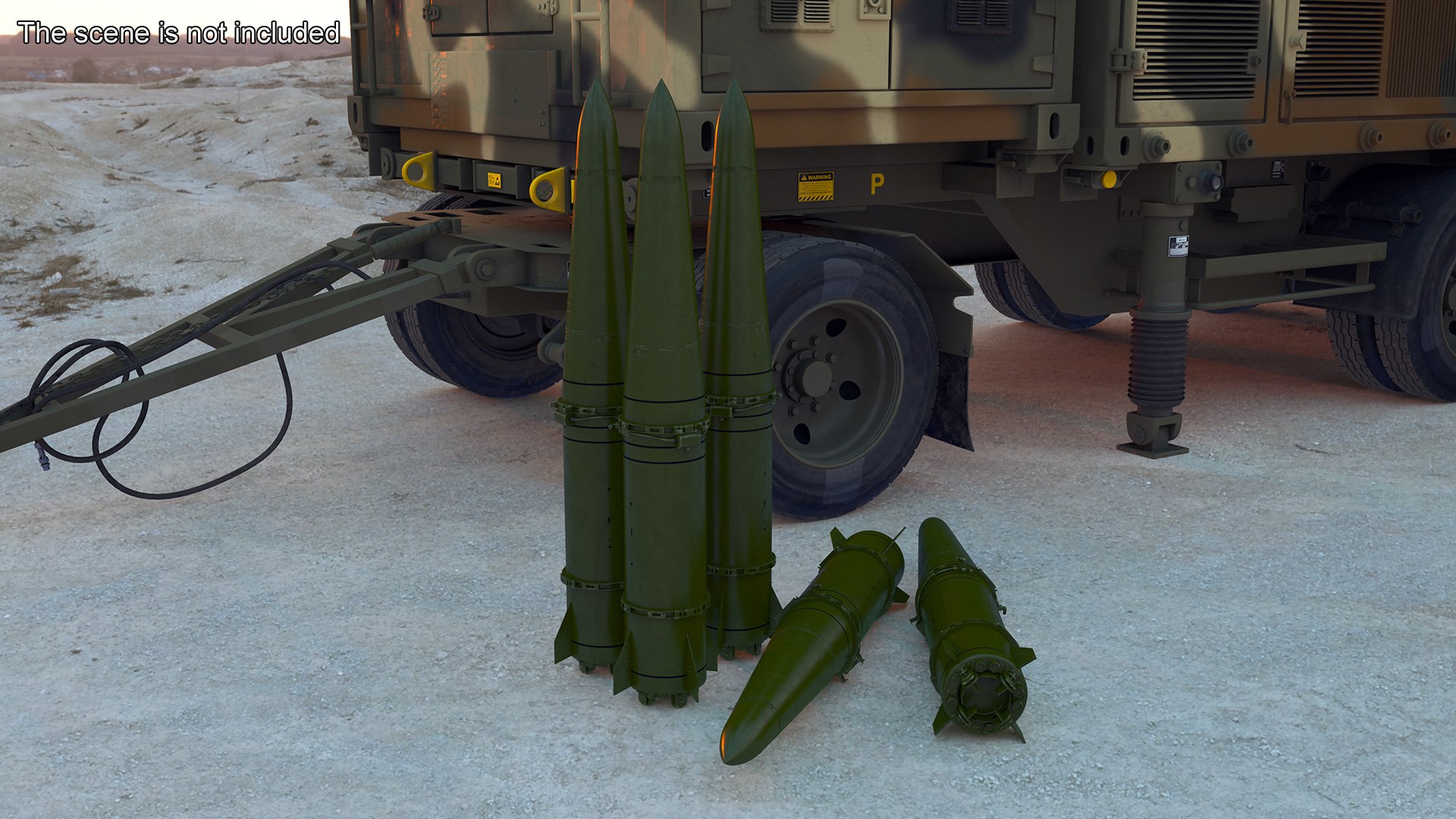 Russian Ballistic Missile 9M723 Iskander 3D Model - TurboSquid 2217098