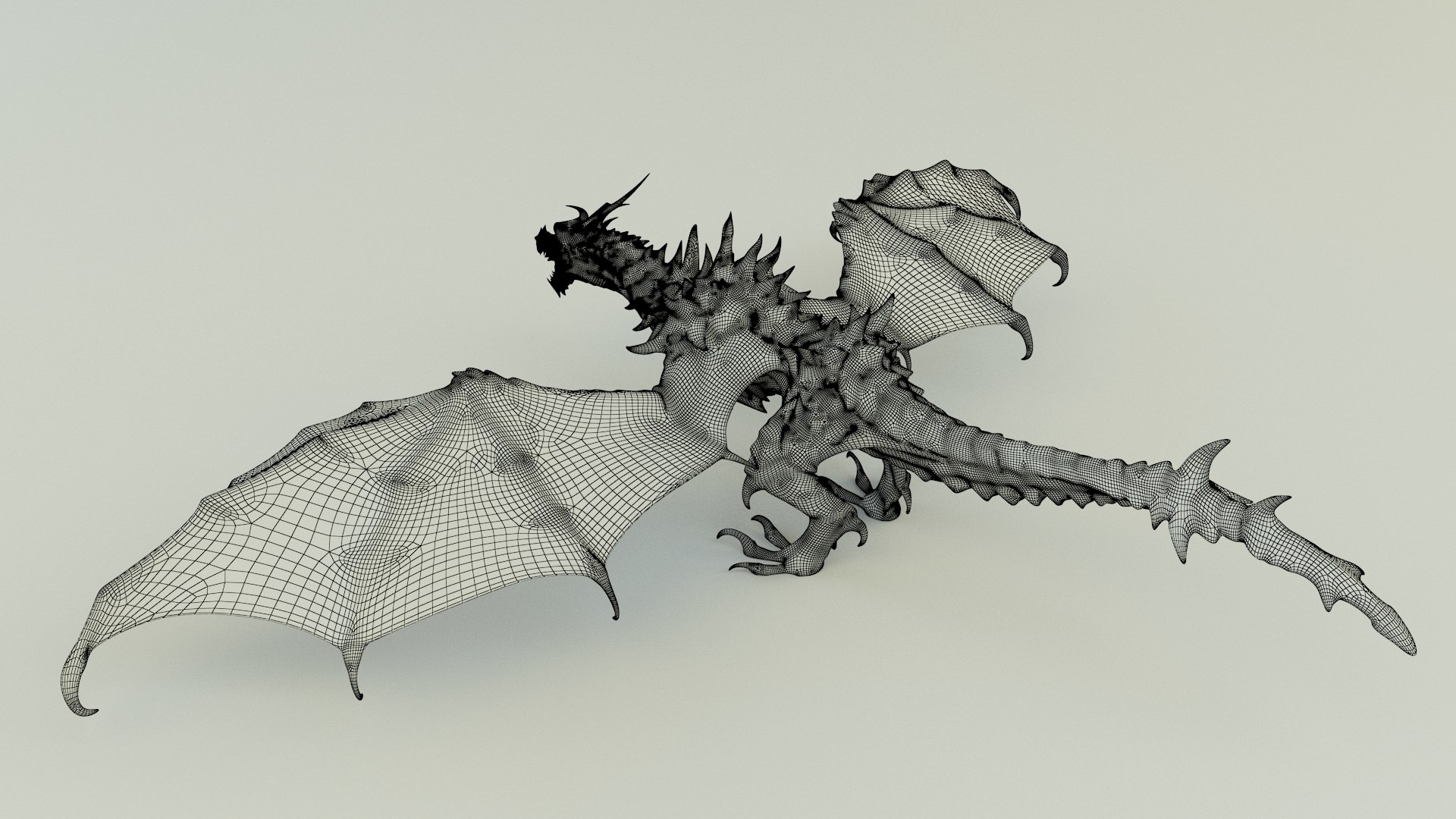 3D Model Big Dragon Model - TurboSquid 2267250