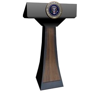 presidential podium 3d max