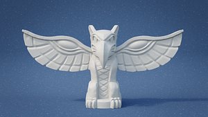 Totem Pole With Wings 3D model
