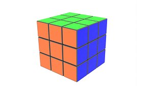 3D rubic cube model