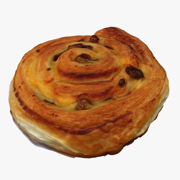 3D scan cinnamon bun model