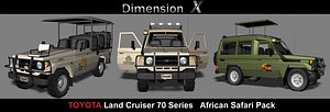 3d model of toyota land cruiser 70