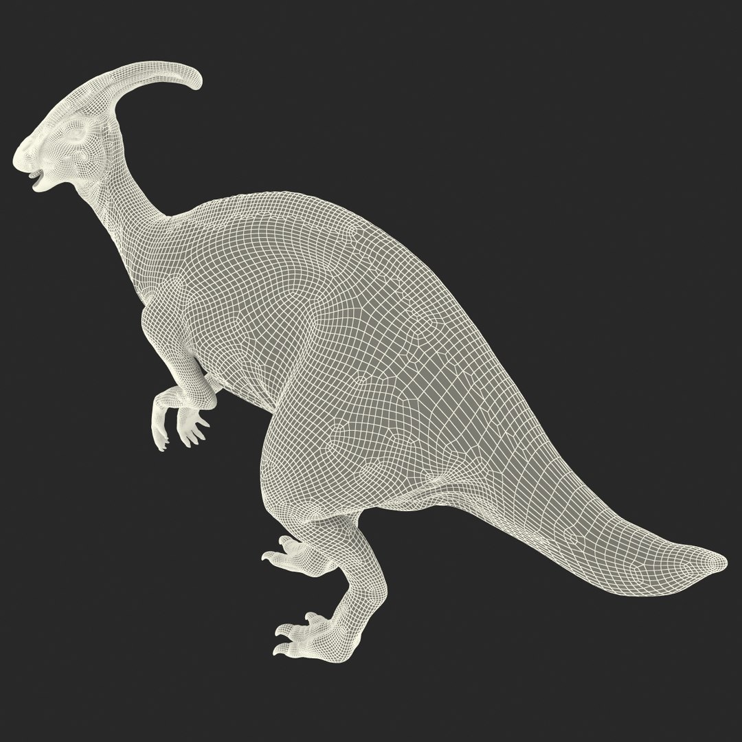 Parasaurolophus Pose 2 3d Obj