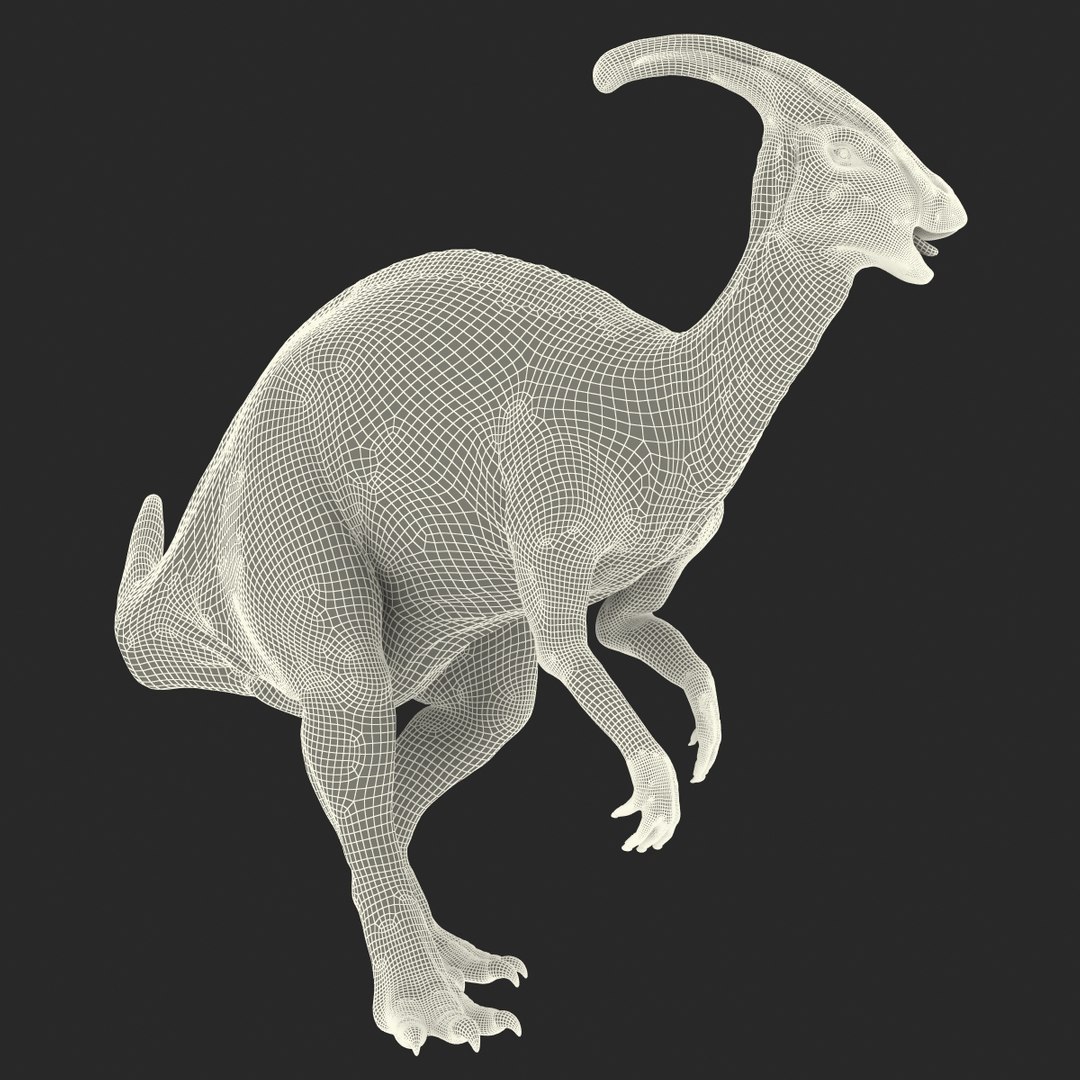 Parasaurolophus Pose 2 3d Obj