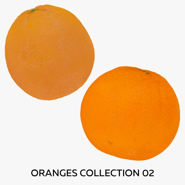 3D model Oranges Collection 02 - 2 models RAW Scans