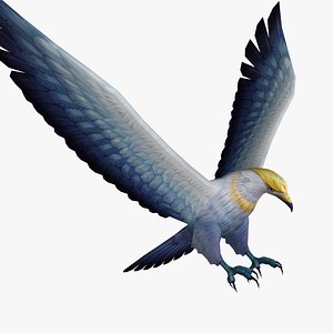 Eagle Rigged Animated Low Poly
