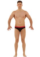 Athletic Male Full Body Colour Scan Pose 1
