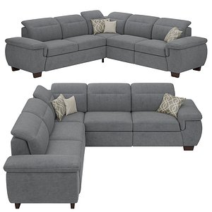 Miramar Fabric Power Sectional Sofa