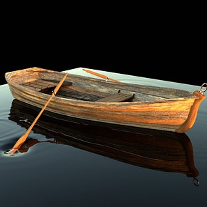 Wooden Row Boat