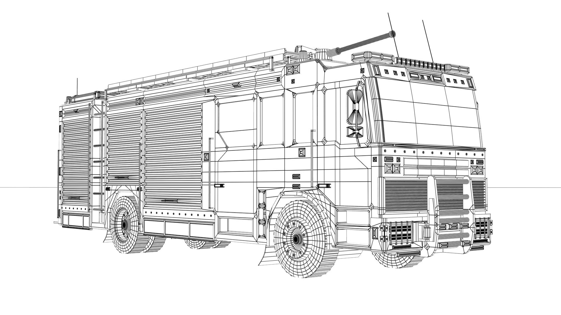 Euro Fire Truck Emergency Unit 3D Model - TurboSquid 1721451
