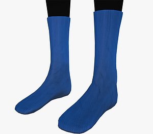 Blue Socks Style 3