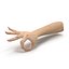 Female Hand 3 Rigged for Cinema 4D