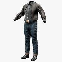 Streetwear Parametric Outfit 15  Fully Rigged GameReady Unreal Engine MetaHuman