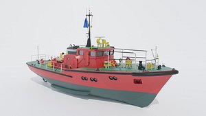pilot boat 3D