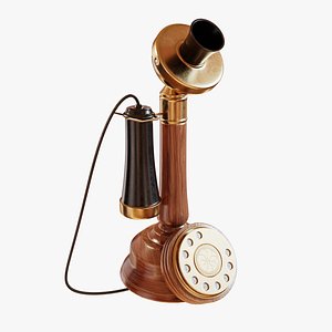 Candlestick Phone 3D model