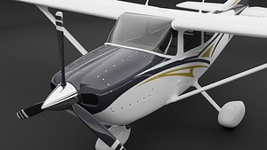 3D model Cessna 182 Skylane