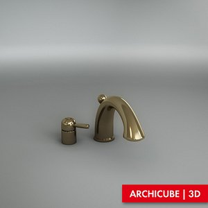3d model of tap mixer