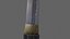 PBR Katana Japanese Sword Blue V3 3D model