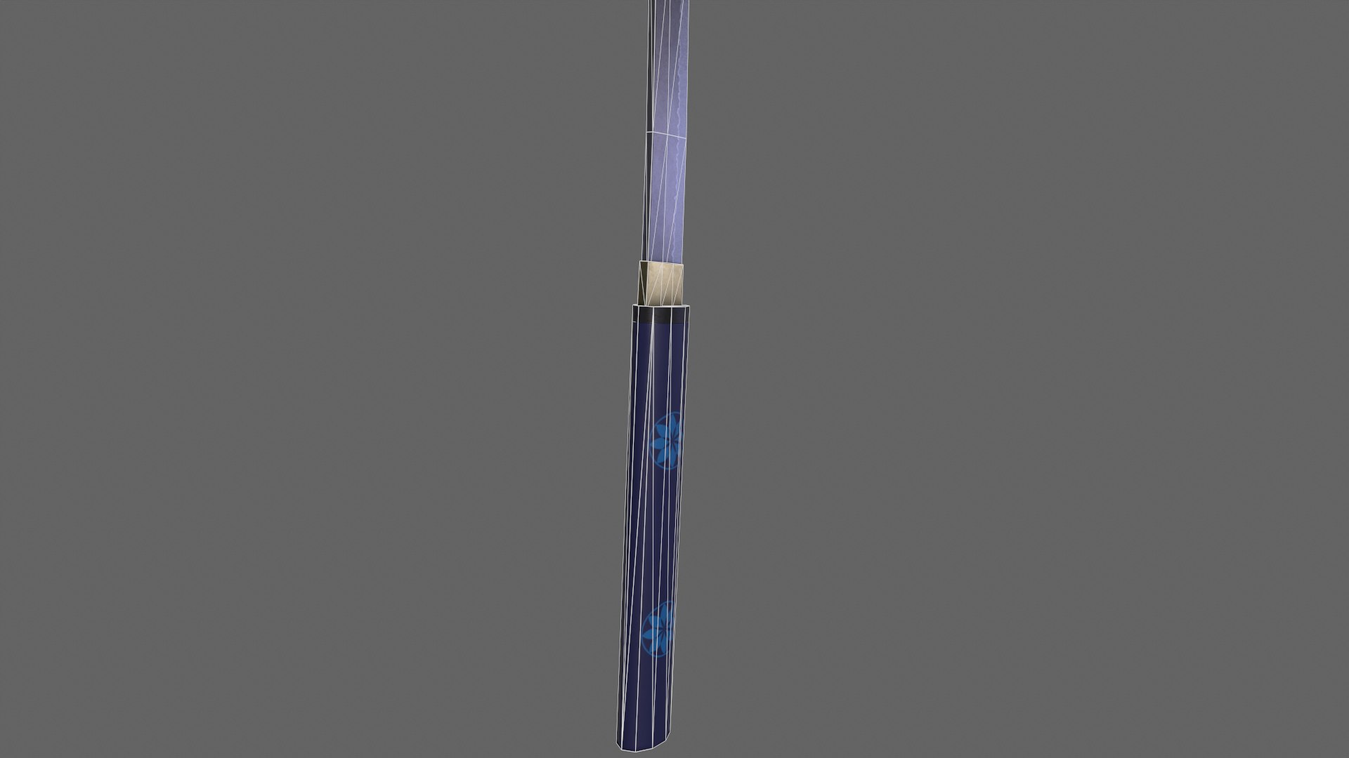 PBR Katana Japanese Sword Blue V3 3D Model - TurboSquid 1820171
