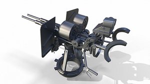 3D cannon oerlikon
