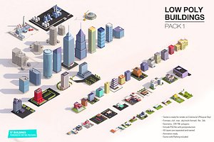 3D buildings city asset