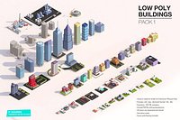 Low Poly City Buildings Pack