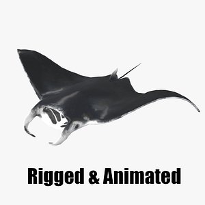 manta ray mobula 3D model