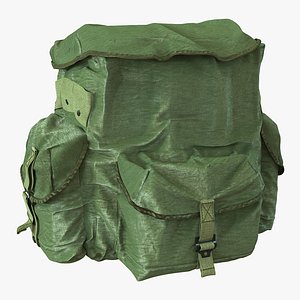 military backpack 3 3d model