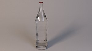 3D soda bottle model