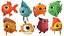 Colección Mega Cartoon Sea Creatures 40 en 1