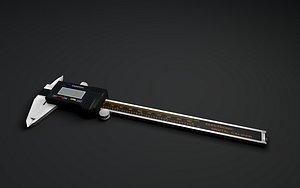 digital caliper 3d c4d