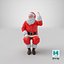 3D santa claus figure 04
