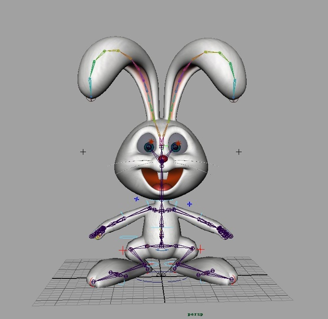 3d Model Cartoon Old Rabbit Boy