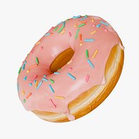 Realistic Stylized Classic Glazed Donut