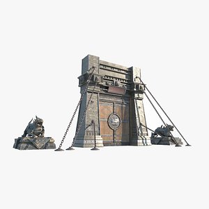 Ancient Mysterious Gate Ruins model