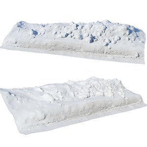 Ultra realistic a Pile v2 of snow